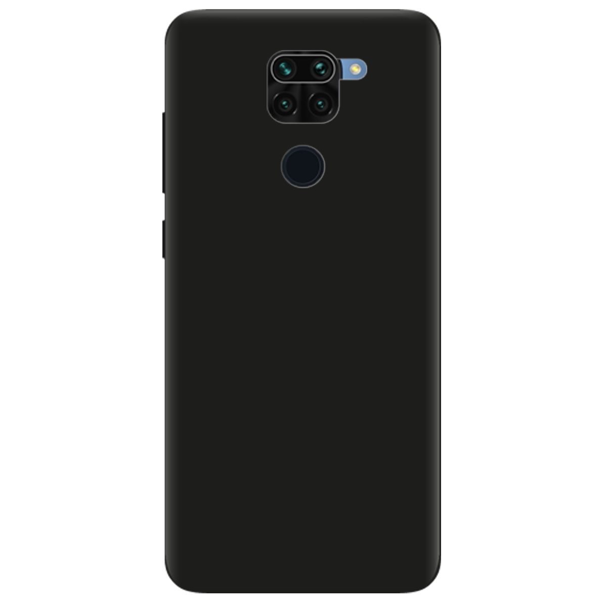Чехол для Xiaomi Redmi Note 9 черный матовый soft touch - фото 1 - Чехлы для телефонов