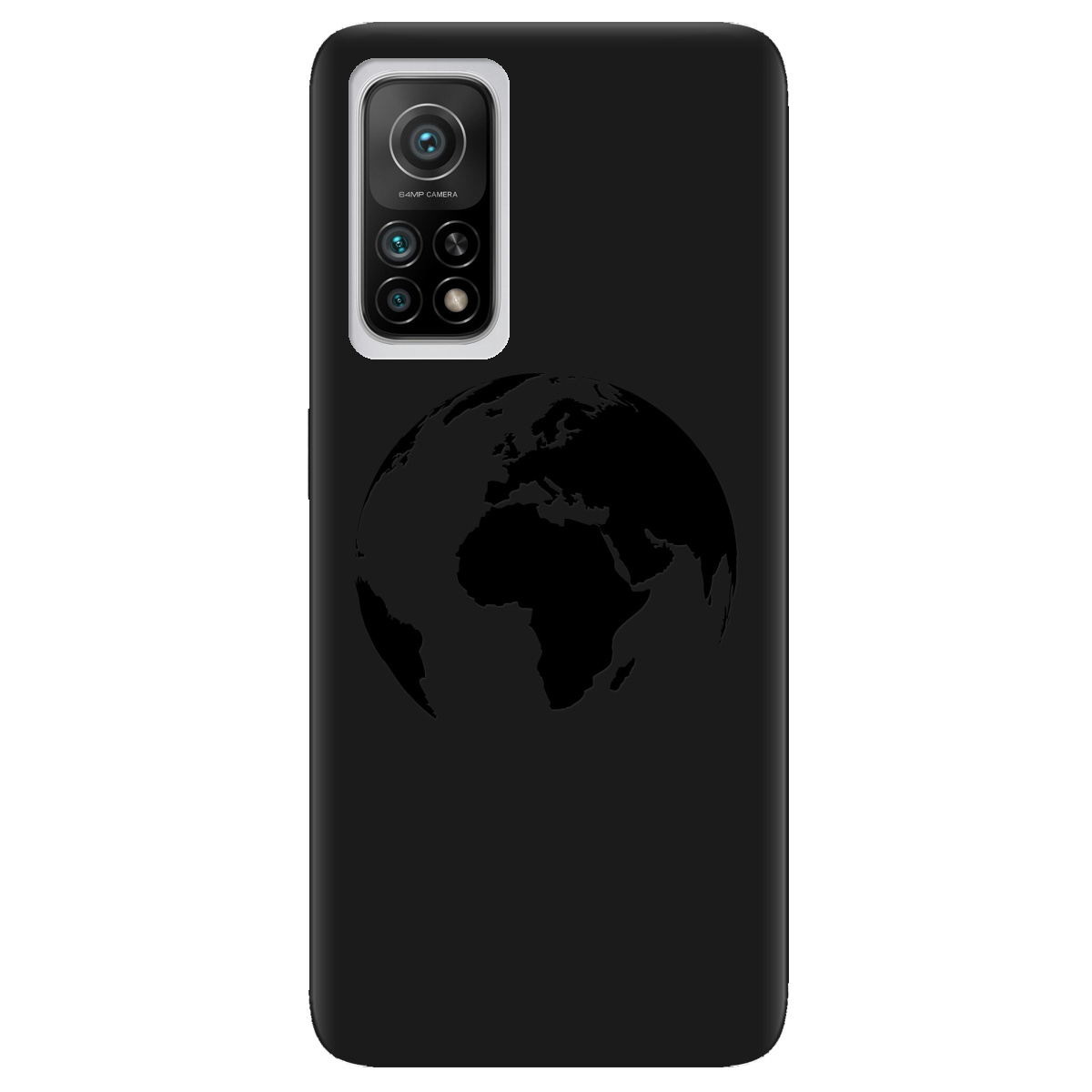 Чехол для Xiaomi Mi 10T/ Mi 10T Pro черный матовый soft touch Planet - фото 1 - Чехлы для телефонов