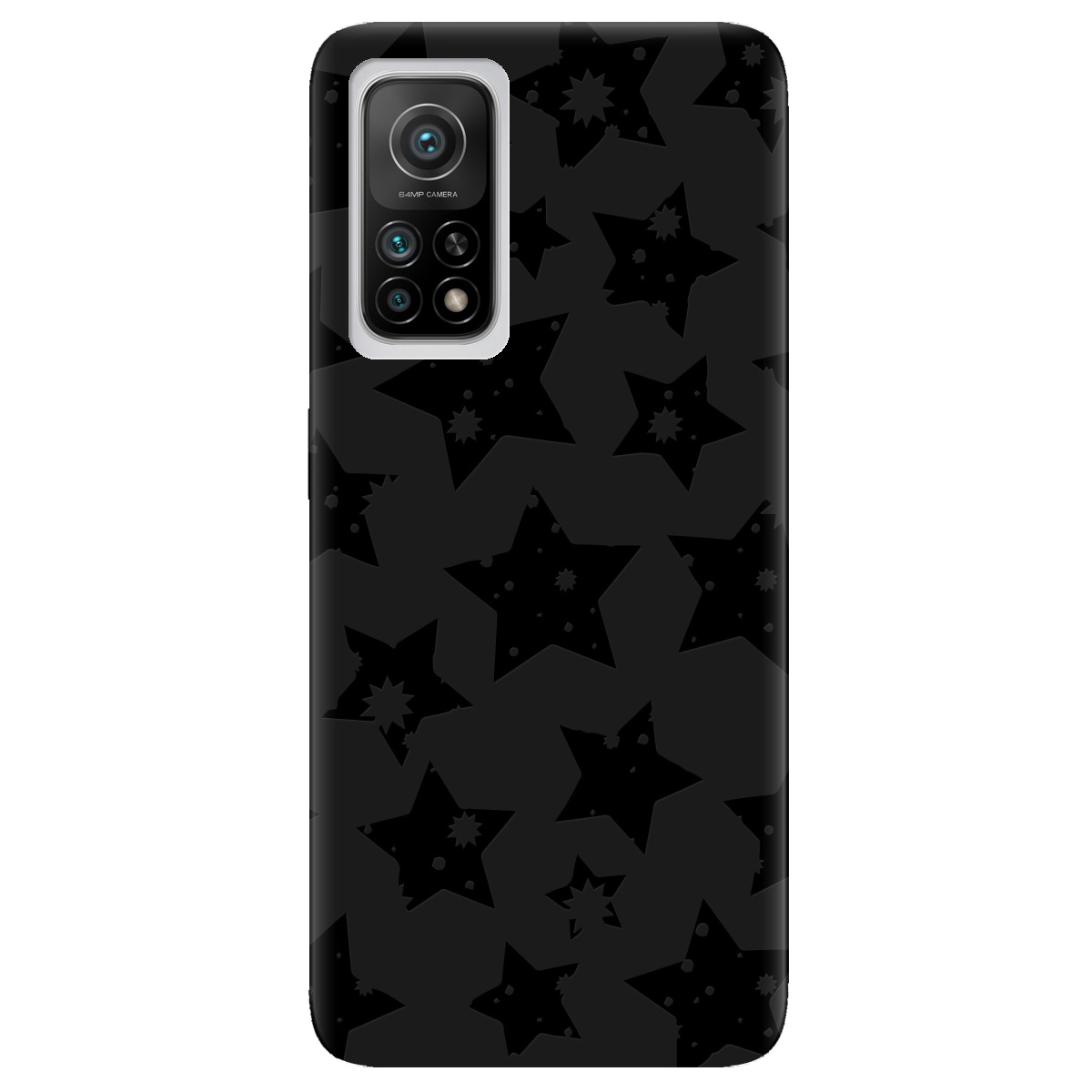 Чохол для Xiaomi Mi 10T/Mi 10T Pro чорний матовий soft touch Black Star - фото 1 Чохол для Xiaomi Mi 10T/Mi 10T Pro чорний матовий soft touch Black Star - фото 1 - Чохли для телефонів