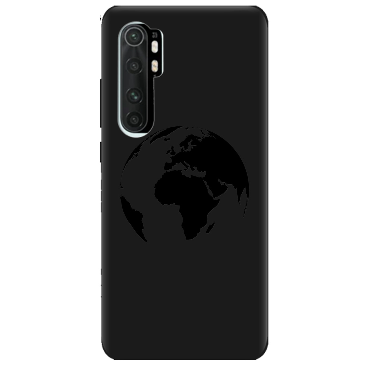 Чохол для Xiaomi Mi Note 10 Lite чорний матовий soft touch Planet - фото 1 - Чохли для телефонів