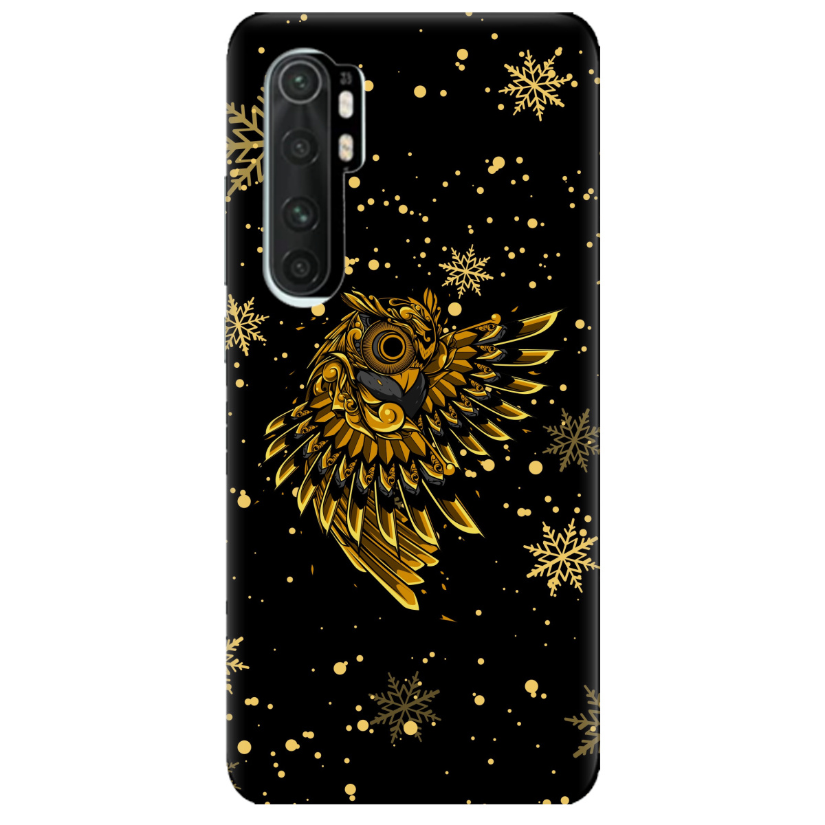 Чехол для Xiaomi Mi Note 10 Lite Gold sova - фото 1 Чехол для Xiaomi Mi Note 10 Lite Gold sova - фото 1 - Чехлы для телефонов