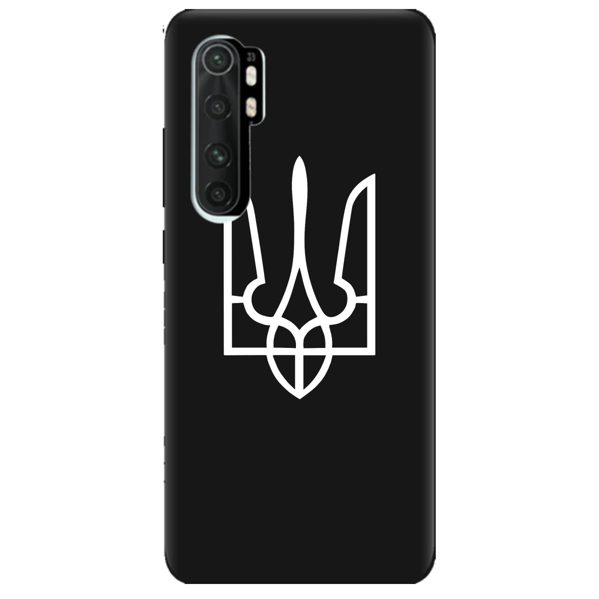 Чехол для Xiaomi Mi Note 10 Lite черный матовый soft touch Gerb - фото 1 - Чехлы для телефонов