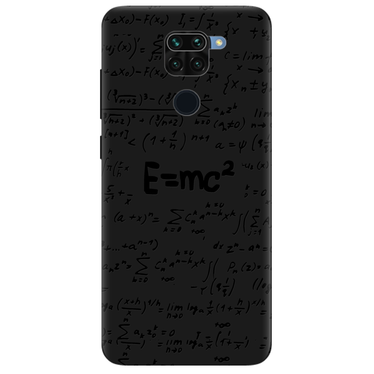 Чехол для Xiaomi Redmi Note 9 черный матовый soft touch Black Einstein - фото 1 Чехол для Xiaomi Redmi Note 9 черный матовый soft touch Black Einstein - фото 1 - Чехлы для телефонов