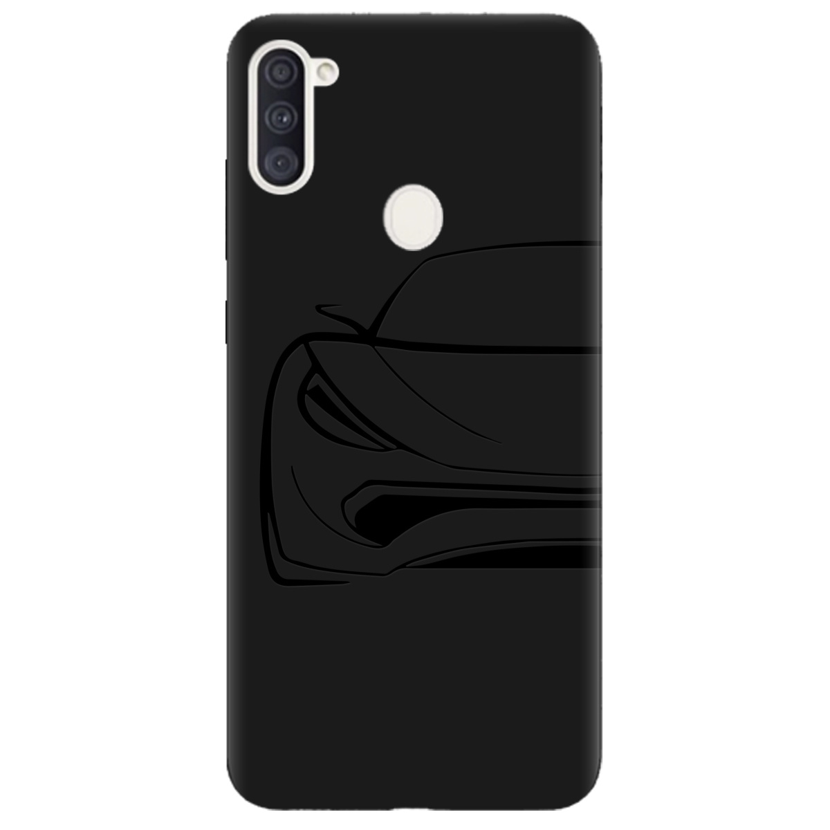 Чохол для Samsung Galaxy M11 чорний матовий soft touch Sport Car - фото 1 Чохол для Samsung Galaxy M11 чорний матовий soft touch Sport Car - фото 1 - Чохли для телефонів