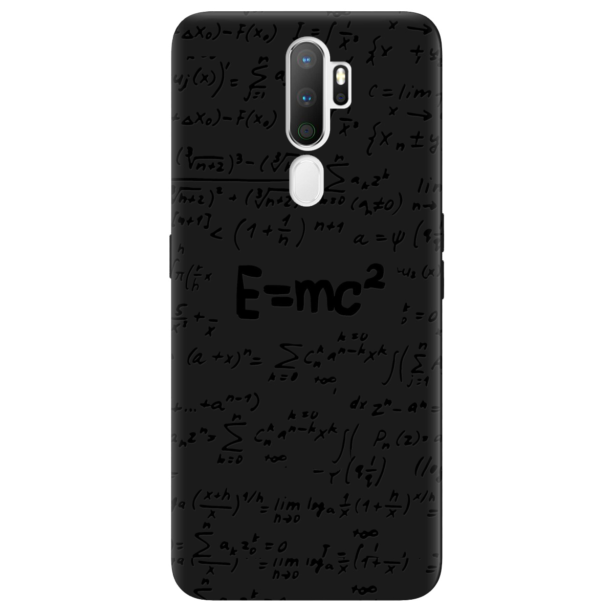 Чехол для Oppo A5 2020/A9 2020 черный матовый soft touch Black Einstein - фото 1 Чехол для Oppo A5 2020/A9 2020 черный матовый soft touch Black Einstein - фото 1 - Чехлы для телефонов