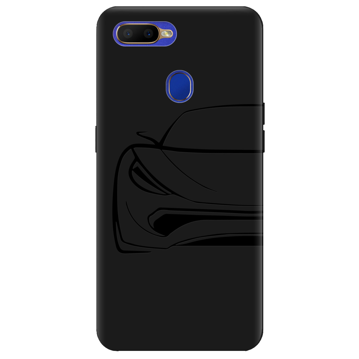 Чохол для Oppo A5s чорний матовий soft touch Sport Car - фото 1 Чохол для Oppo A5s чорний матовий soft touch Sport Car - фото 1 - Чохли для телефонів