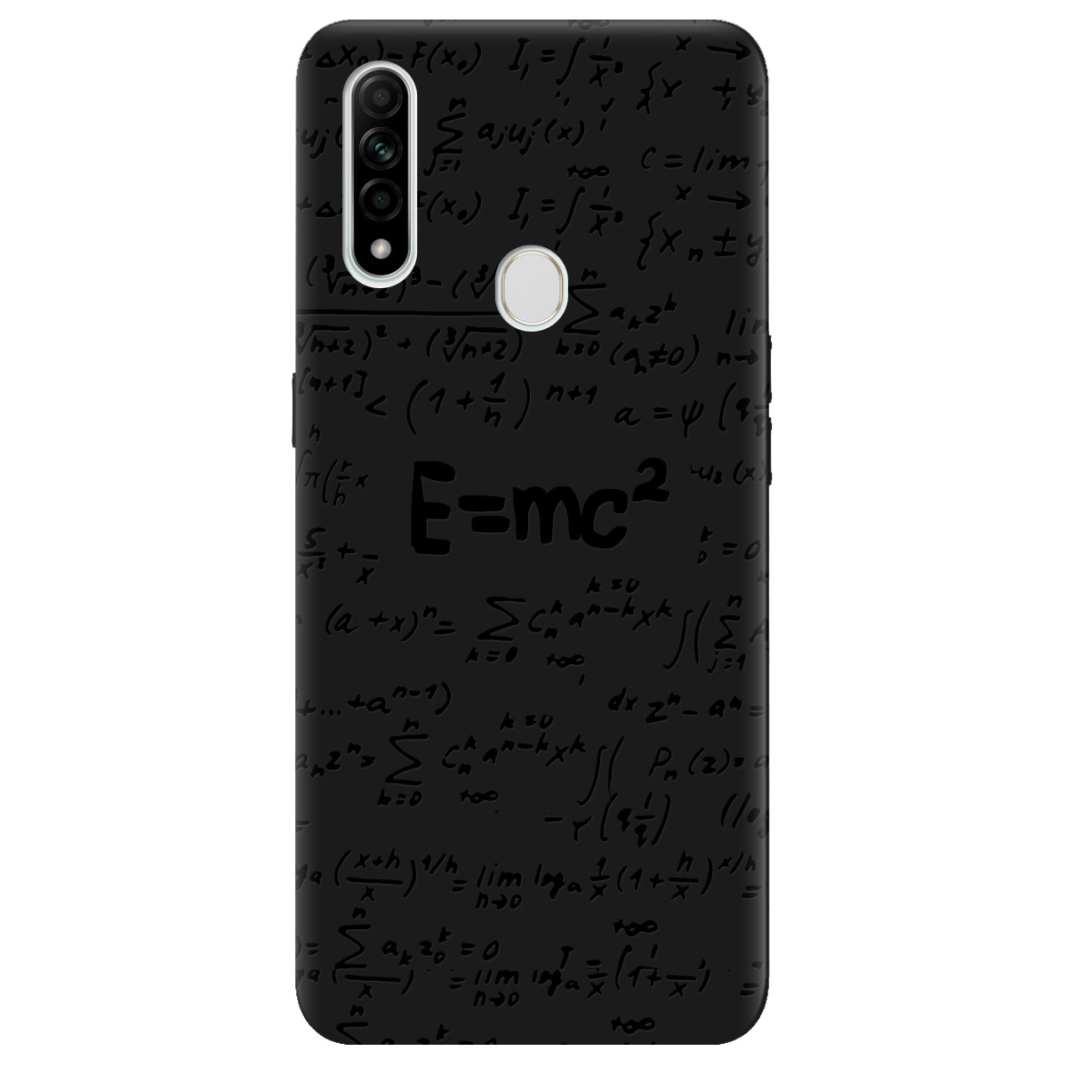 Чохол для Oppo A31 чорний матовий soft touch Black Einstein - фото 1 Чохол для Oppo A31 чорний матовий soft touch Black Einstein - фото 1 - Чохли для телефонів