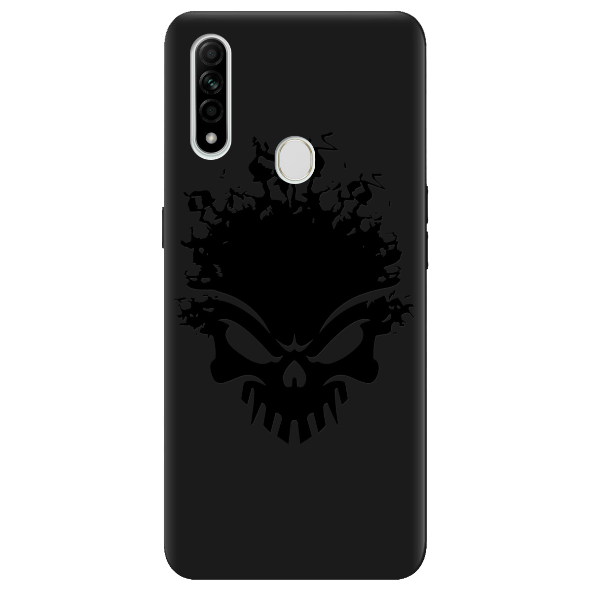 Чехол для Oppo A31 черный матовый soft touch Ugolek - фото 1 - Чехлы для телефонов