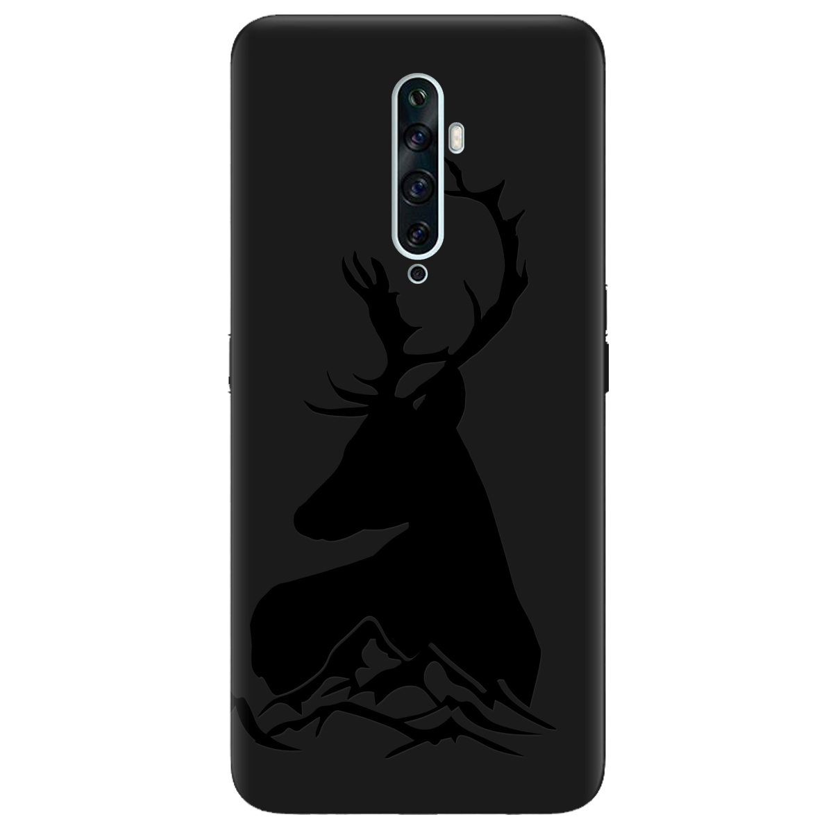 Чохол для Oppo Reno 2 чорний матовий soft touch Moral - фото 1 - Чохли для телефонів