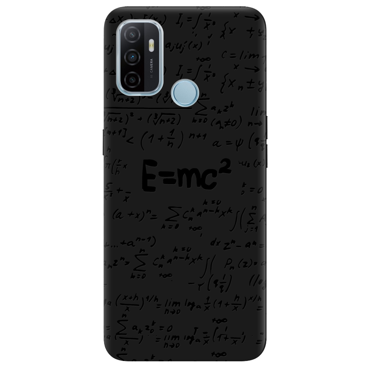 Чохол для Oppo A53/ A32/ A33 чорний матовий soft touch Black Einstein - фото 1 Чохол для Oppo A53/ A32/ A33 чорний матовий soft touch Black Einstein - фото 1 - Чохли для телефонів
