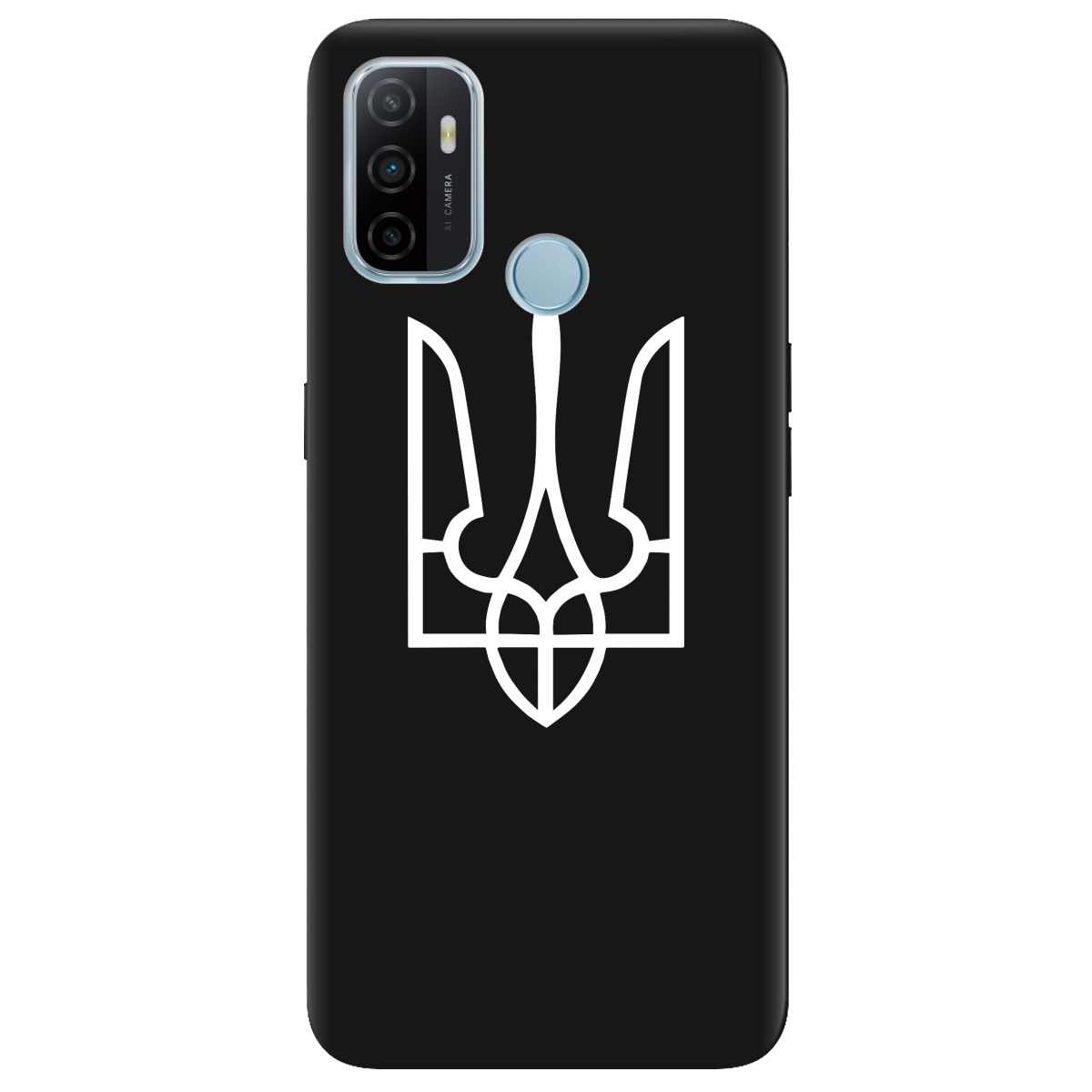 Чехол для Oppo A53/ A32/ A33 черный матовый soft touch Gerb - фото 1 - Чехлы для телефонов