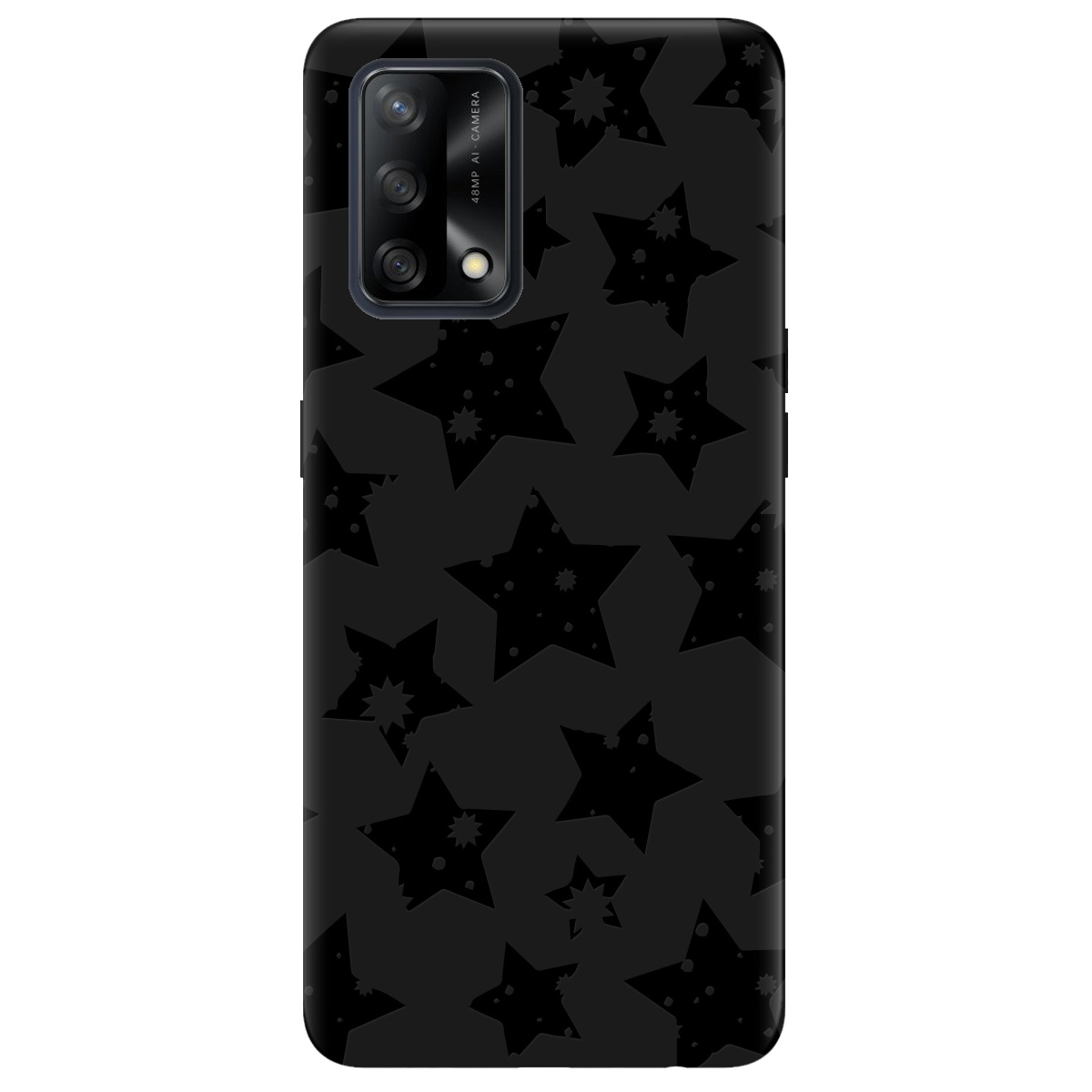 Чехол для Oppo A74 4G черный матовый soft touch Black Star - фото 1 Чехол для Oppo A74 4G черный матовый soft touch Black Star - фото 1 - Чехлы для телефонов