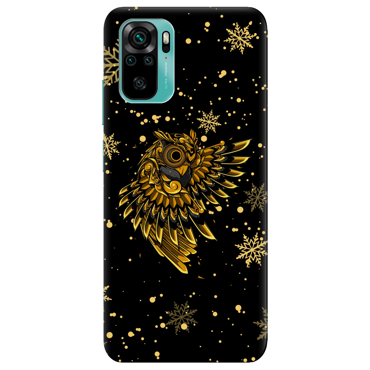 Чехол для Xiaomi Redmi Note 10s Gold sova - фото 1 Чехол для Xiaomi Redmi Note 10s Gold sova - фото 1 - Чехлы для телефонов