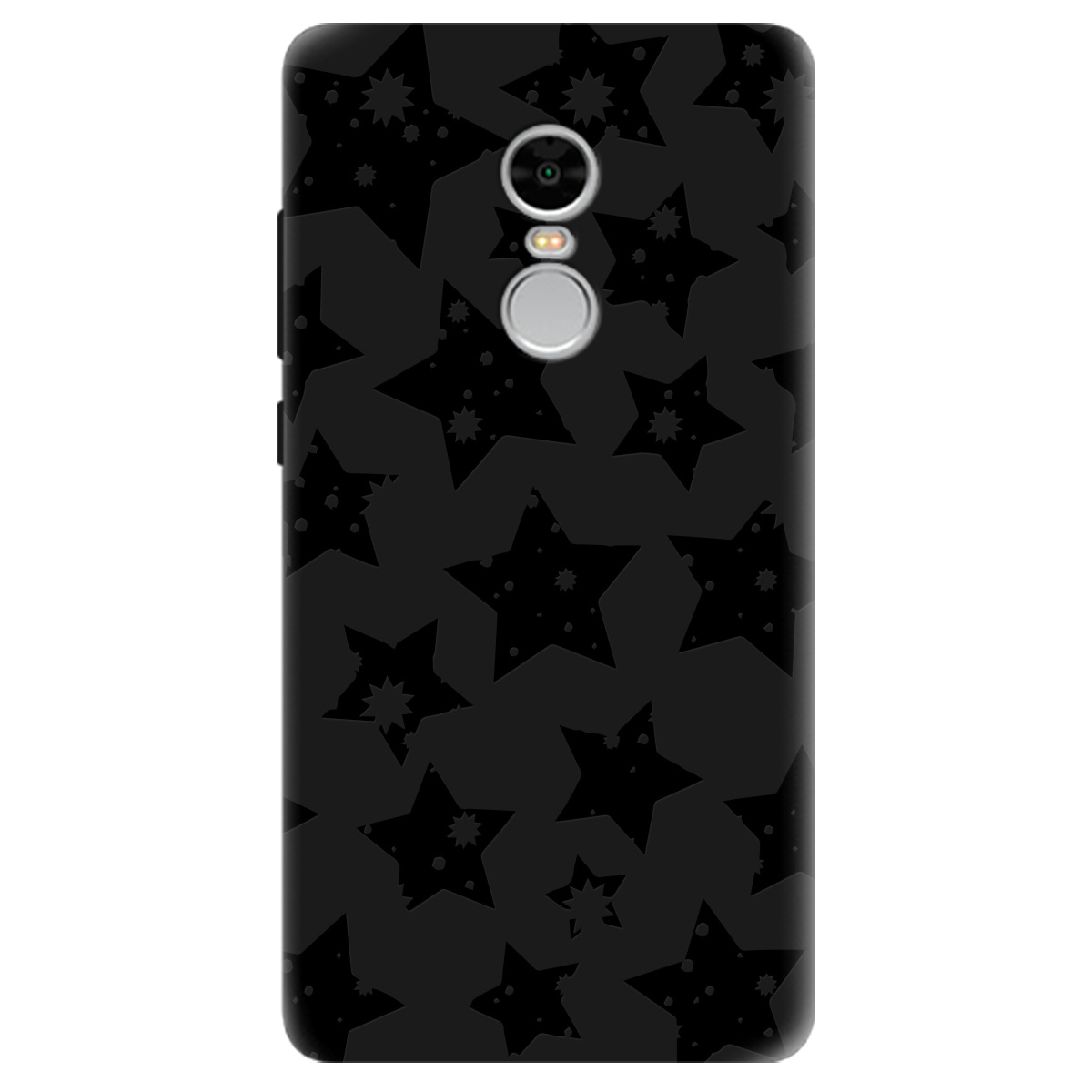 Чехол для Xiaomi Redmi Note 4 черный матовый soft touch Black Star - фото 1 - Чехлы для телефонов