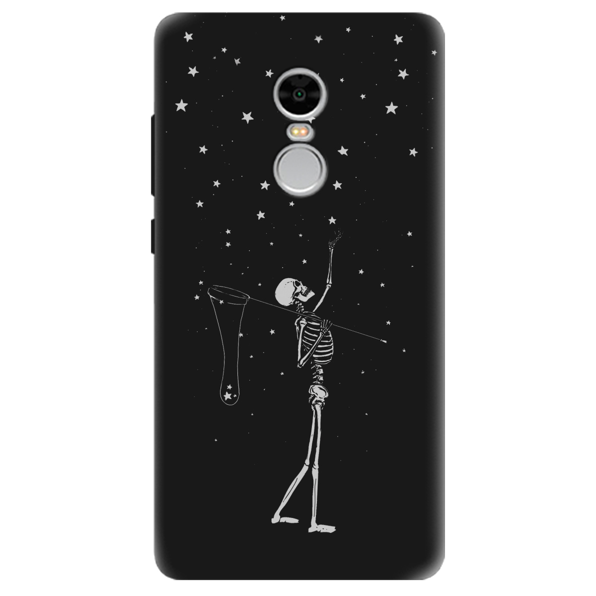 Чохол для Xiaomi Redmi Note 4 чорний матовий soft touch Stars night - фото 1 - Чохли для телефонів