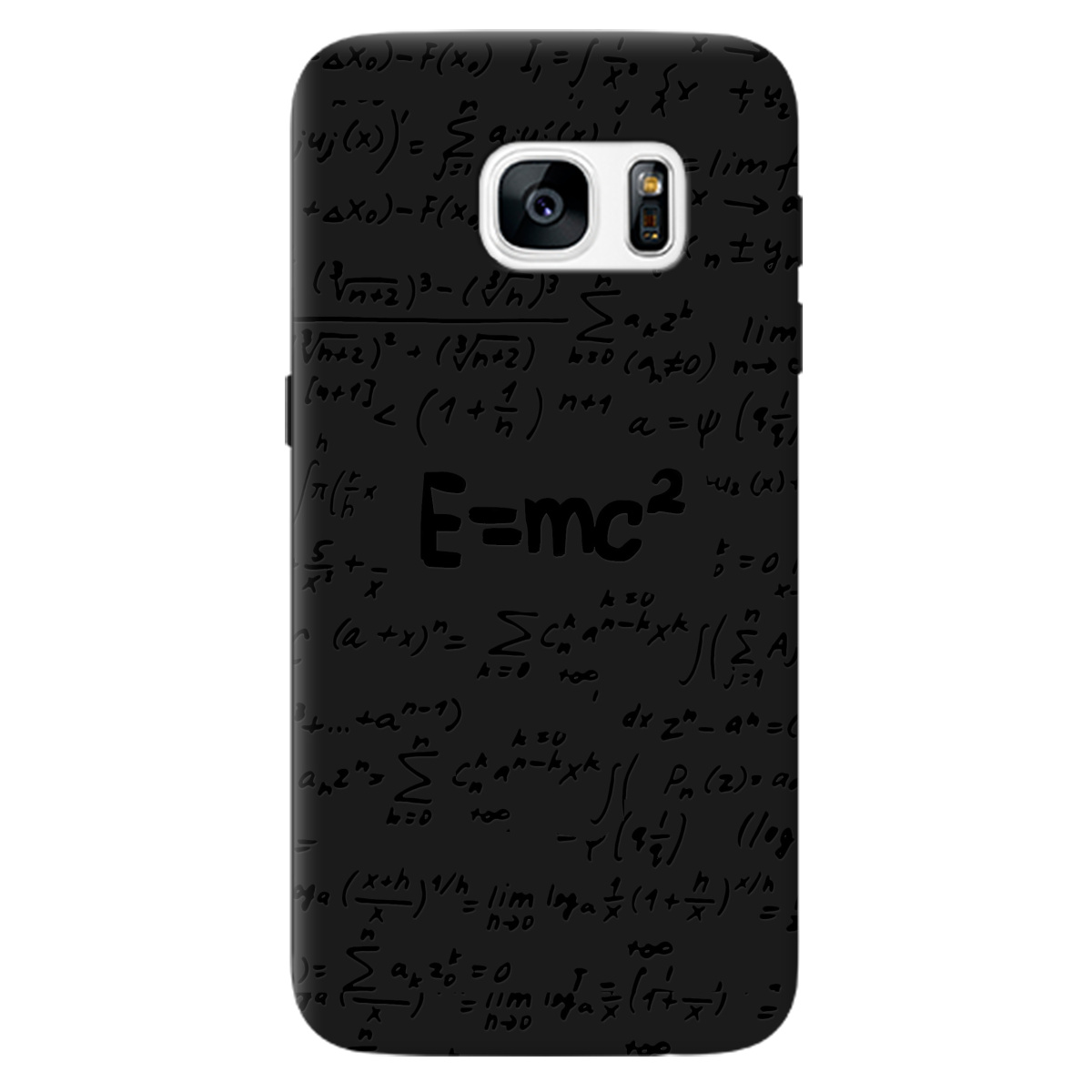 Чохол для Samsung Galaxy S7 чорний матовий soft touch Black Einstein - фото 1 Чохол для Samsung Galaxy S7 чорний матовий soft touch Black Einstein - фото 1 - Чохли для телефонів