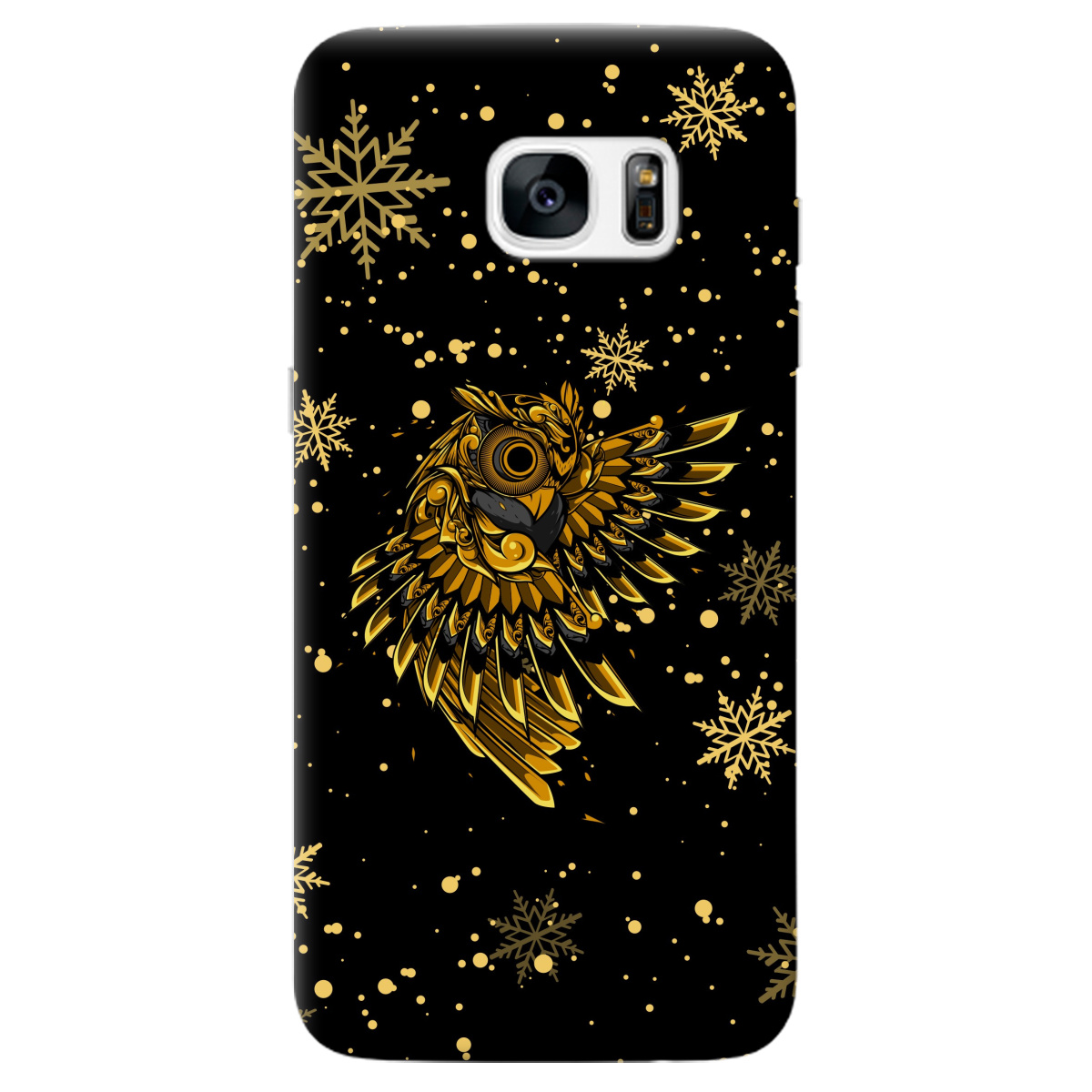 Чехол для Samsung Galaxy S7 Edge Gold sova - фото 1 - Чехлы для телефонов