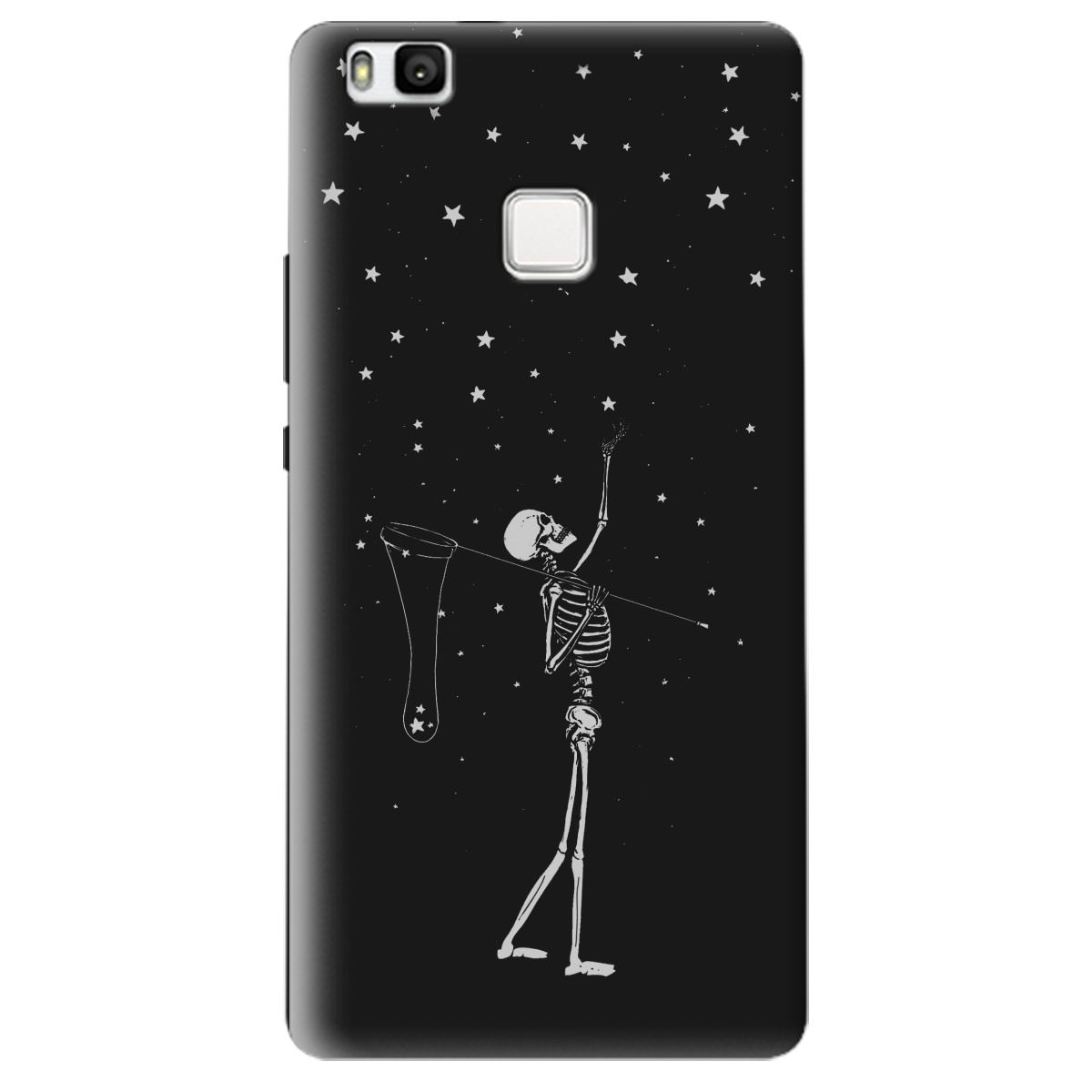 Чохол для Huawei P9 Lite чорний матовий soft touch Stars night - фото 1 - Чохли для телефонів