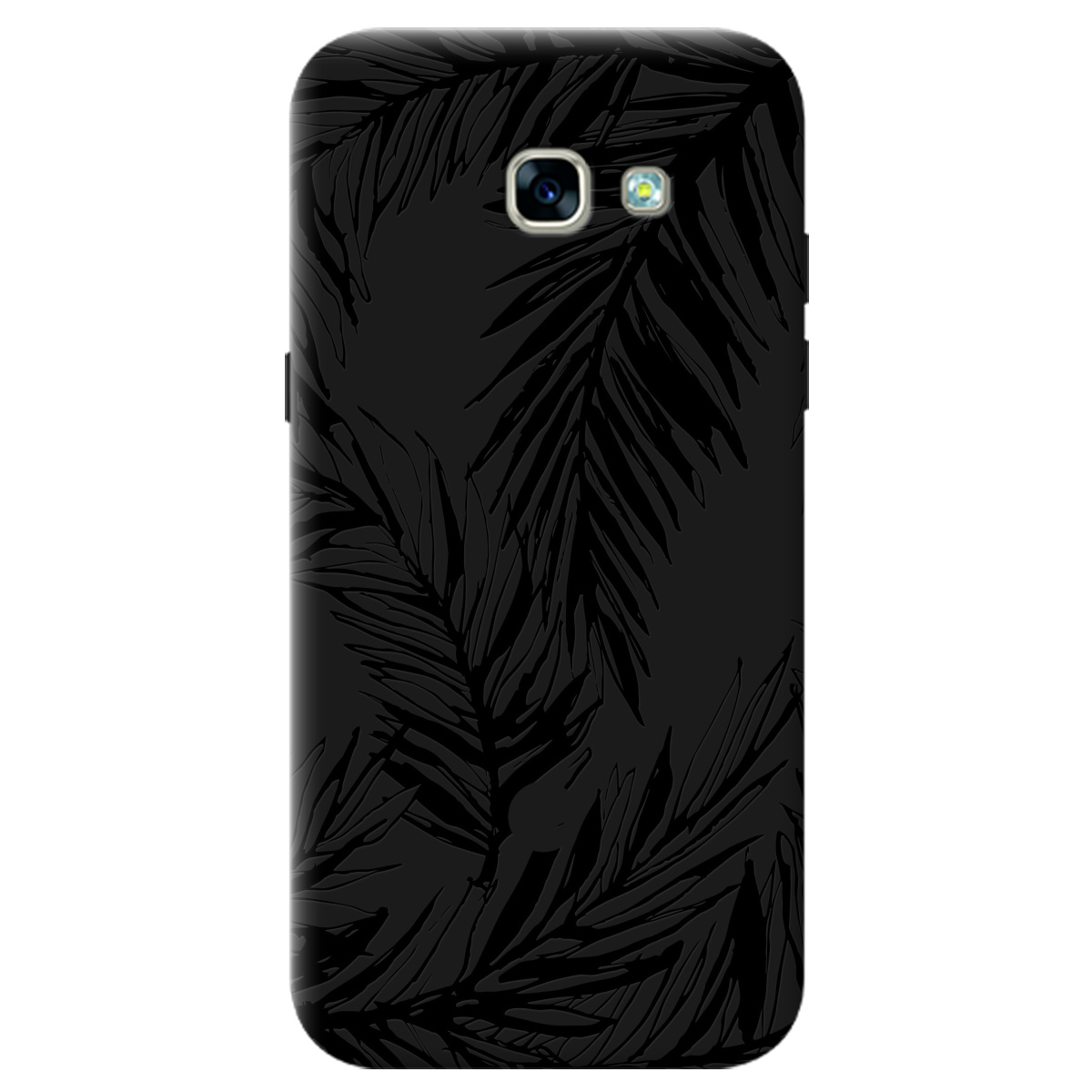 Чехол для Samsung Galaxy A5 2017 черный матовый soft touch Tropics - фото 1 Чехол для Samsung Galaxy A5 2017 черный матовый soft touch Tropics - фото 1 - Чехлы для телефонов