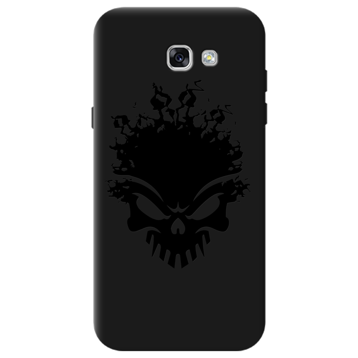 Чохол для Samsung Galaxy A7 2017 чорний матовий soft touch Ugolek - фото 1 - Чохли для телефонів