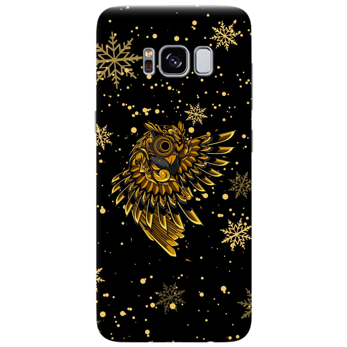 Чохол для Samsung Galaxy S8 Gold sova - фото 1 Чохол для Samsung Galaxy S8 Gold sova - фото 1 - Чохли для телефонів