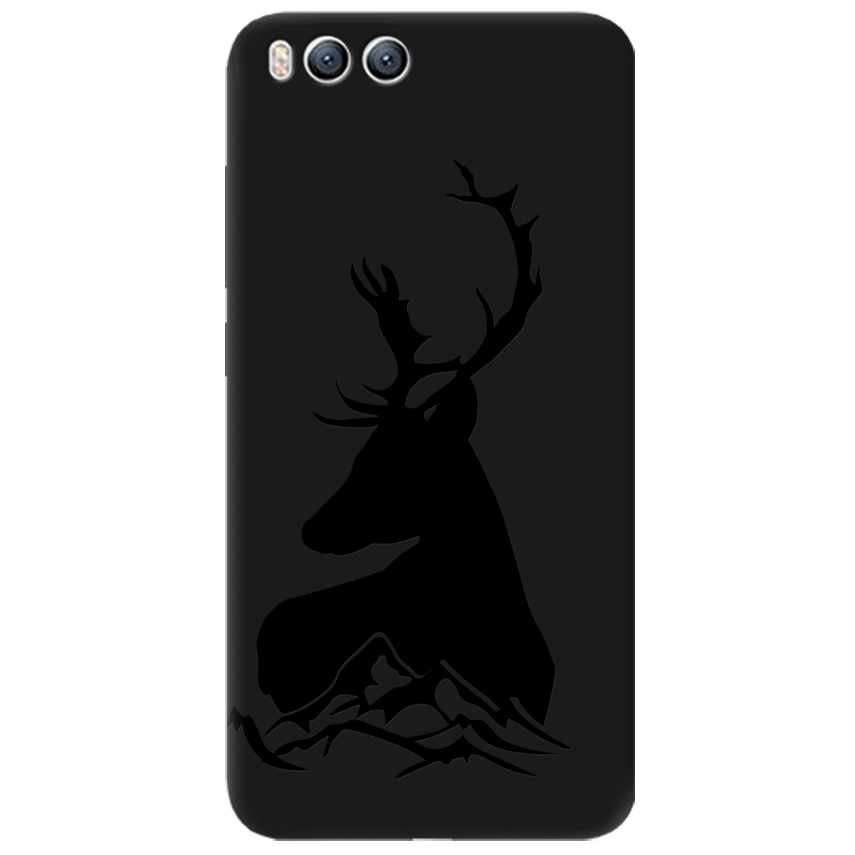 Чехол для Xiaomi Mi 6 черный матовый soft touch Moral - фото 1 - Чехлы для телефонов