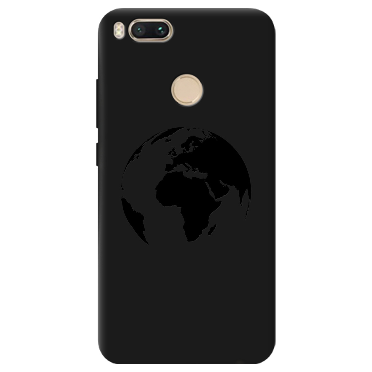 Чехол для Xiaomi Mi A1 черный матовый soft touch Planet - фото 1 Чехол для Xiaomi Mi A1 черный матовый soft touch Planet - фото 1 - Чехлы для телефонов