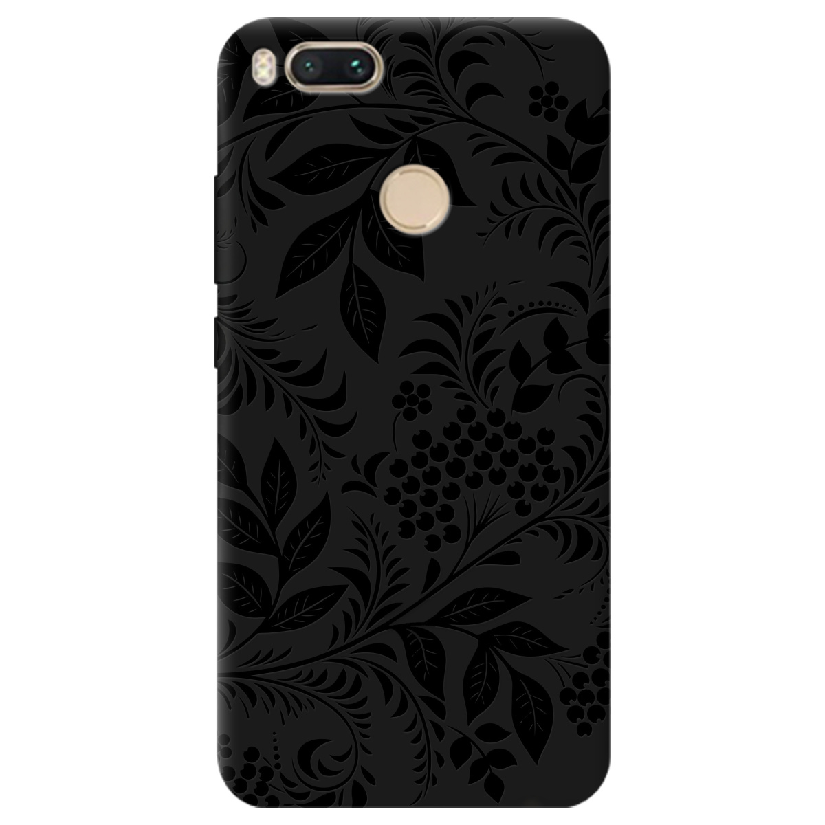 Чохол для Xiaomi Mi A1 чорний матовий soft touch Art - фото 1 - Чохли для телефонів