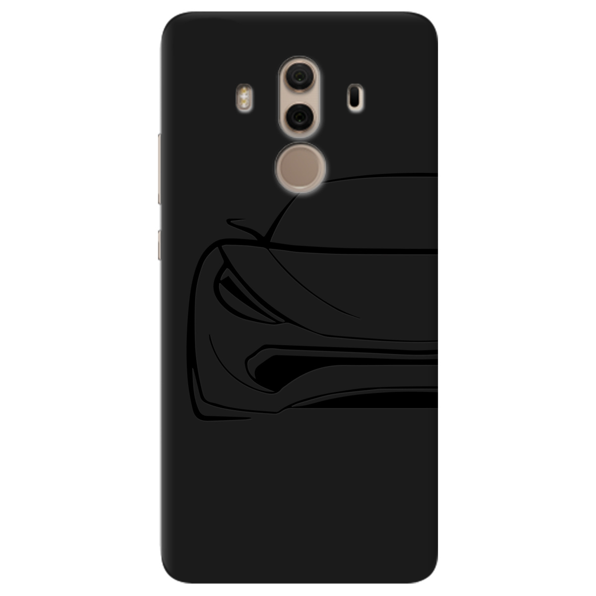 Чехол для Huawei Mate 10 Pro черный матовый soft touch Sport Car - фото 1 - Чехлы для телефонов