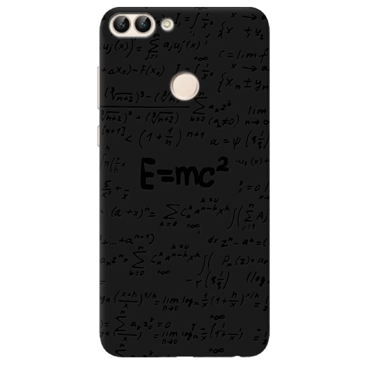 Чохол для Huawei P Smart чорний матовий soft touch Black Einstein - фото 1 - Чохли для телефонів