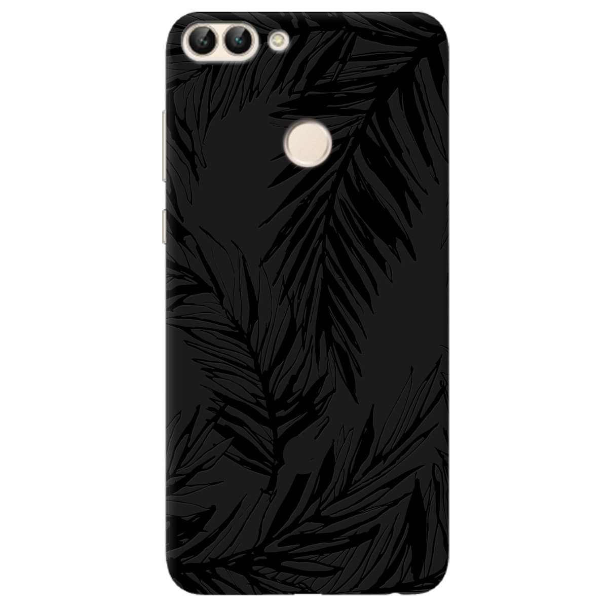 Чохол для Huawei P Smart чорний матовий soft touch Tropics - фото 1 - Чохли для телефонів