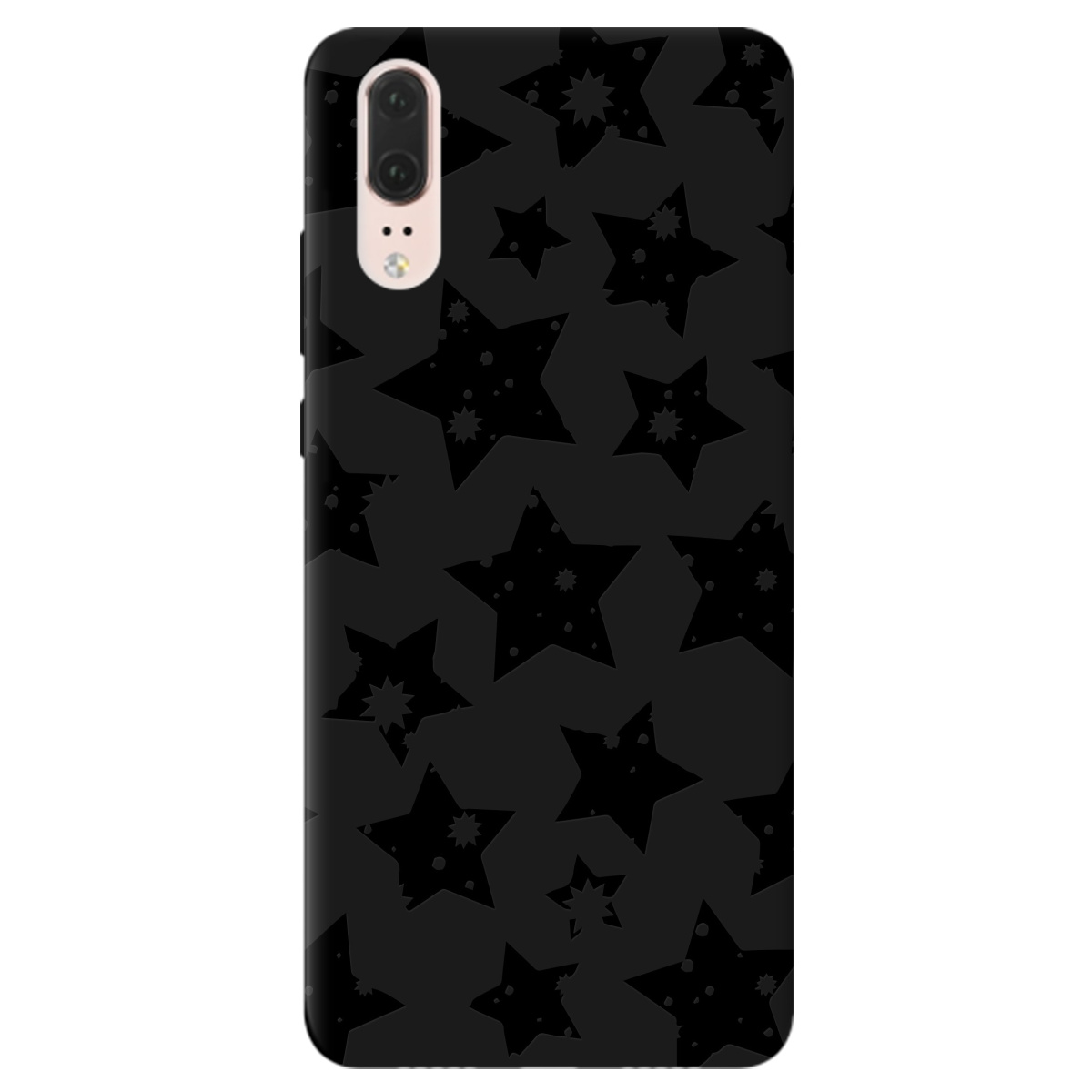 Чехол для Huawei P20 черный матовый soft touch Black Star - фото 1 - Чехлы для телефонов