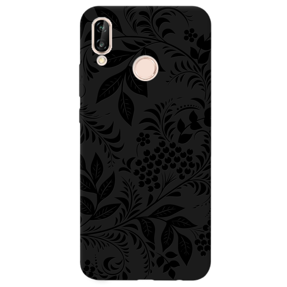 Чехол для Huawei P20 Lite черный матовый soft touch Art - фото 1 Чехол для Huawei P20 Lite черный матовый soft touch Art - фото 1 - Чехлы для телефонов