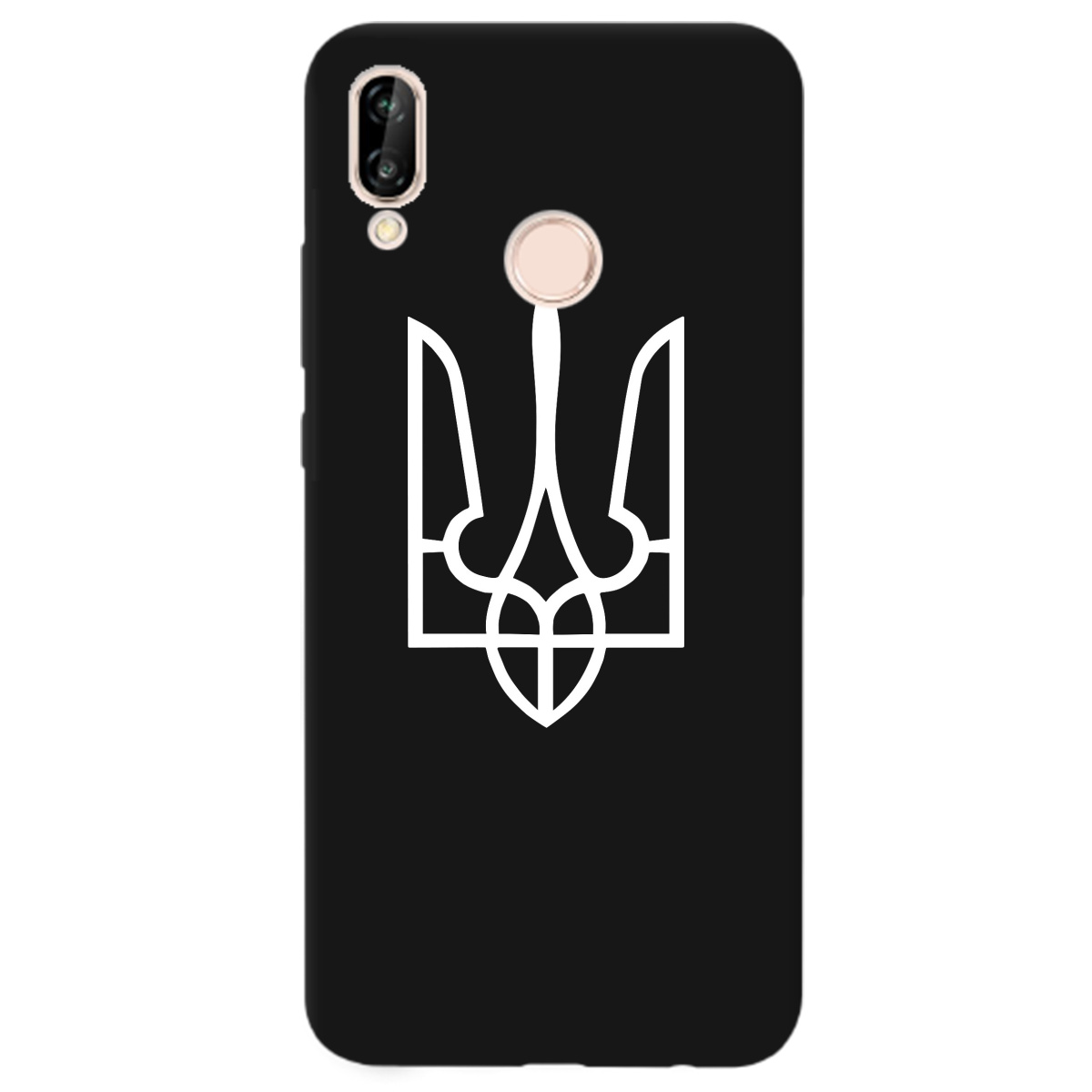 Чохол для Huawei P20 Lite чорний матовий soft touch Gerb - фото 1 - Чохли для телефонів