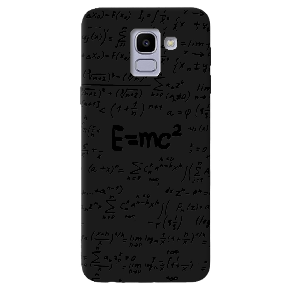 Чехол для Samsung Galaxy J6 2018 черный матовый soft touch Black Einstein - фото 1 Чехол для Samsung Galaxy J6 2018 черный матовый soft touch Black Einstein - фото 1 - Чехлы для телефонов