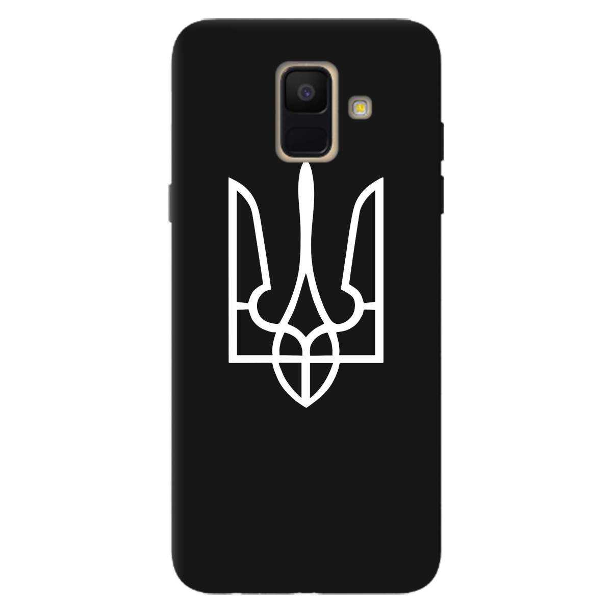 Чохол для Samsung Galaxy A6 2018 чорний матовий soft touch Gerb - фото 1 Чохол для Samsung Galaxy A6 2018 чорний матовий soft touch Gerb - фото 1 - Чохли для телефонів