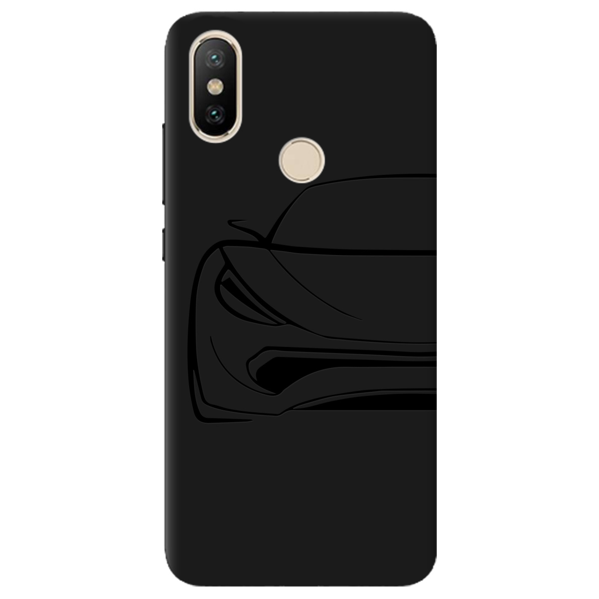 Чехол для Xiaomi Mi A2 Mi 6X черный матовый soft touch Sport Car - фото 1 Чехол для Xiaomi Mi A2 Mi 6X черный матовый soft touch Sport Car - фото 1 - Чехлы для телефонов