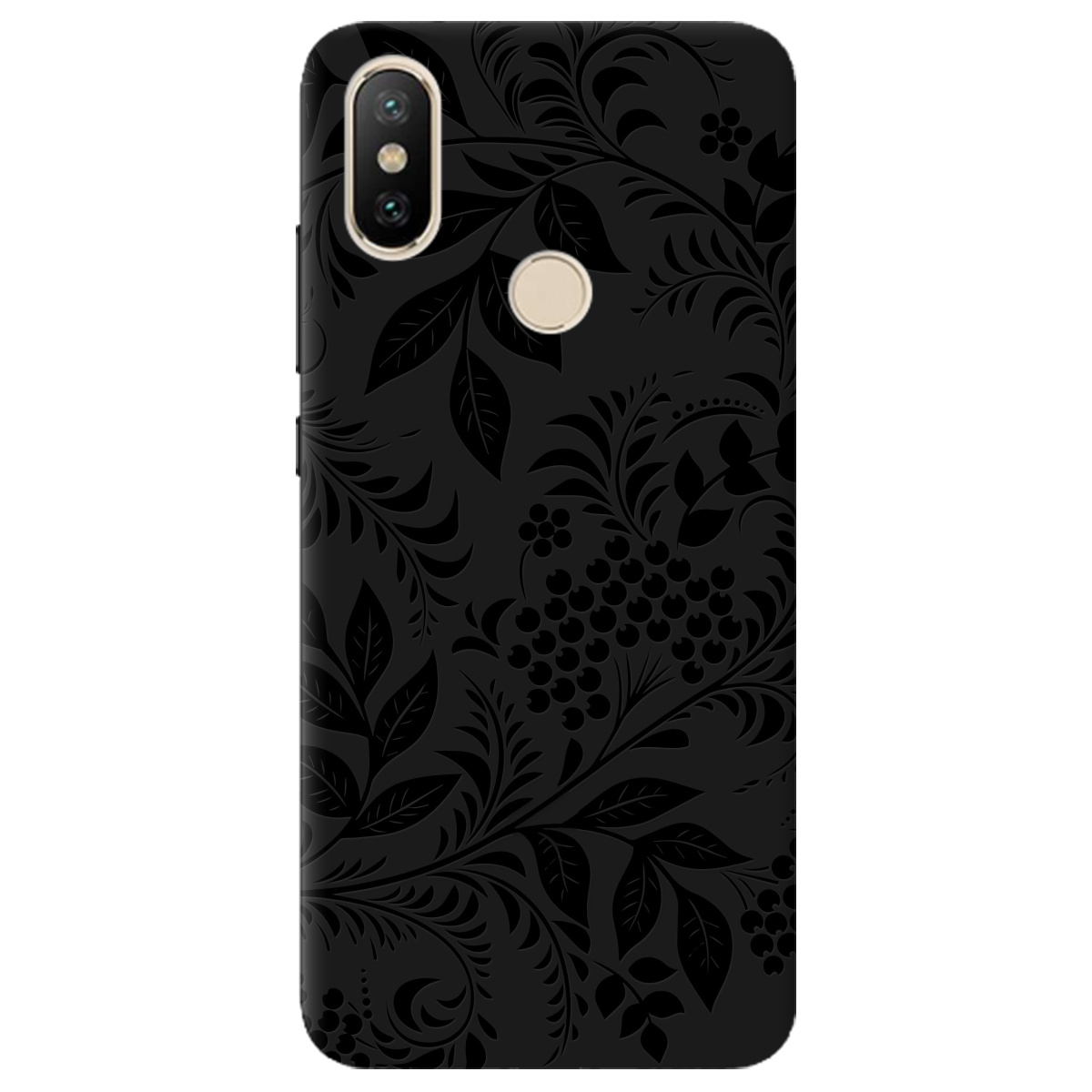 Чехол для Xiaomi Mi A2 Mi 6X черный матовый soft touch Art - фото 1 - Чехлы для телефонов