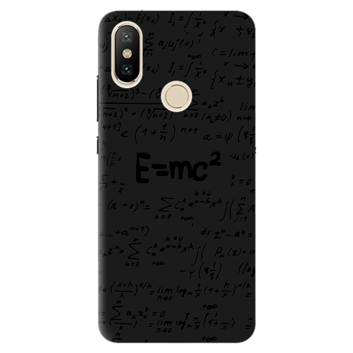 Чохол для Xiaomi Mi A2 Lite чорний матовий soft touch Black Einstein - фото 1 - Чохли для телефонів