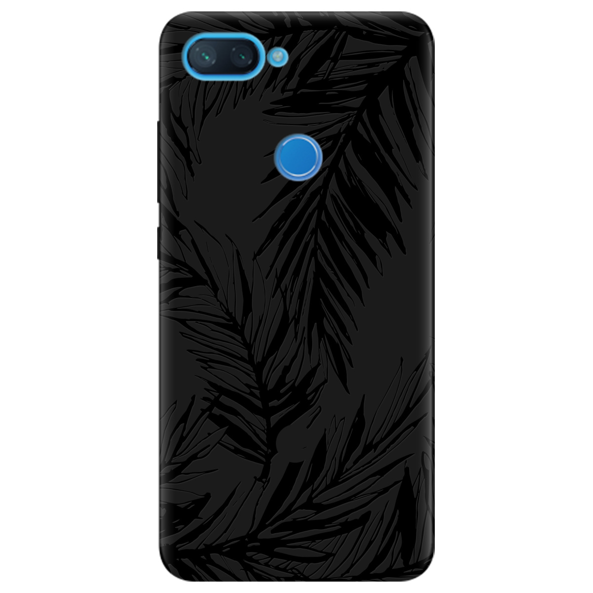 Чохол для Xiaomi Mi 8 Lite чорний матовий soft touch Tropics - фото 1 Чохол для Xiaomi Mi 8 Lite чорний матовий soft touch Tropics - фото 1 - Чохли для телефонів