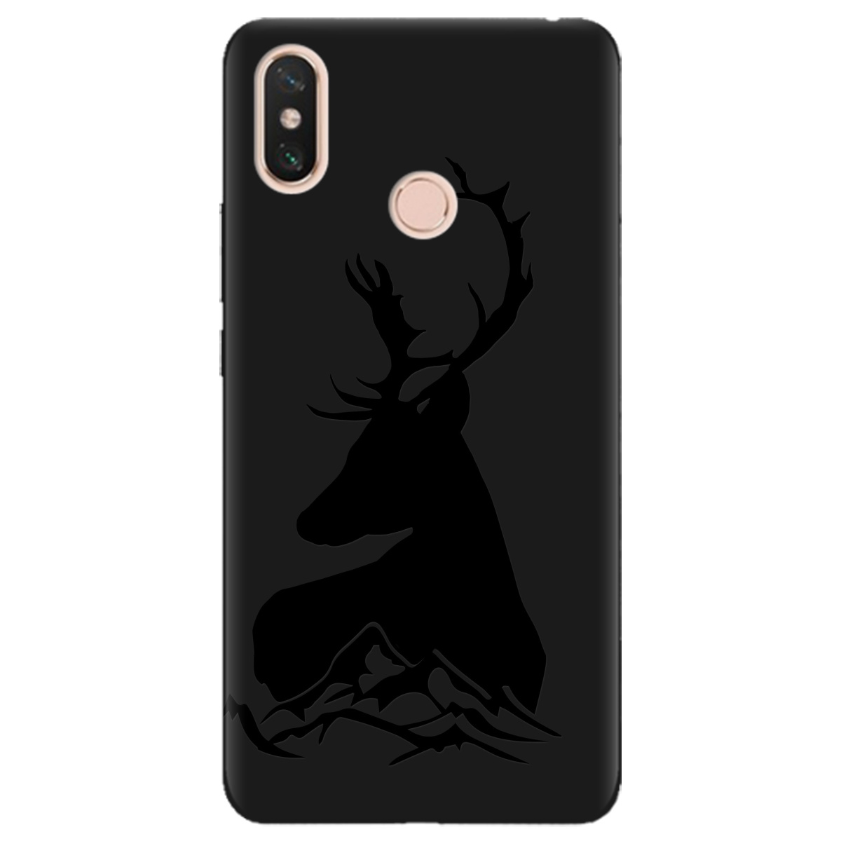 Чохол для Xiaomi Mi Max 3 чорний матовий soft touch Moral - фото 1 - Чохли для телефонів