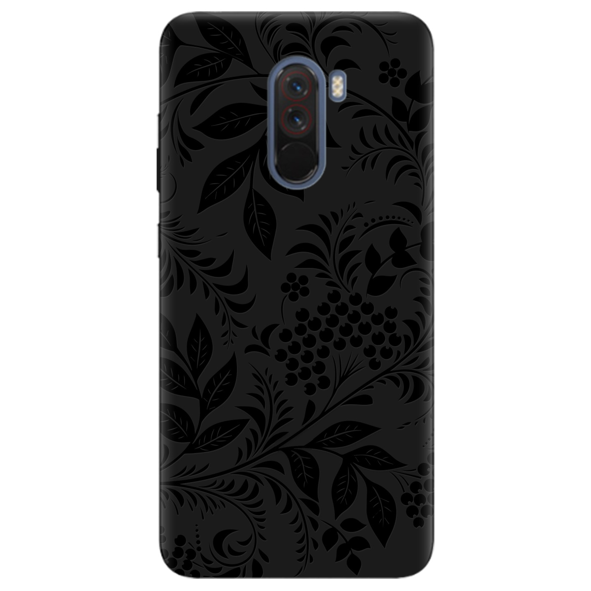 Чехол для Xiaomi Pocophone F1 черный матовый soft touch Art - фото 1 - Чехлы для телефонов