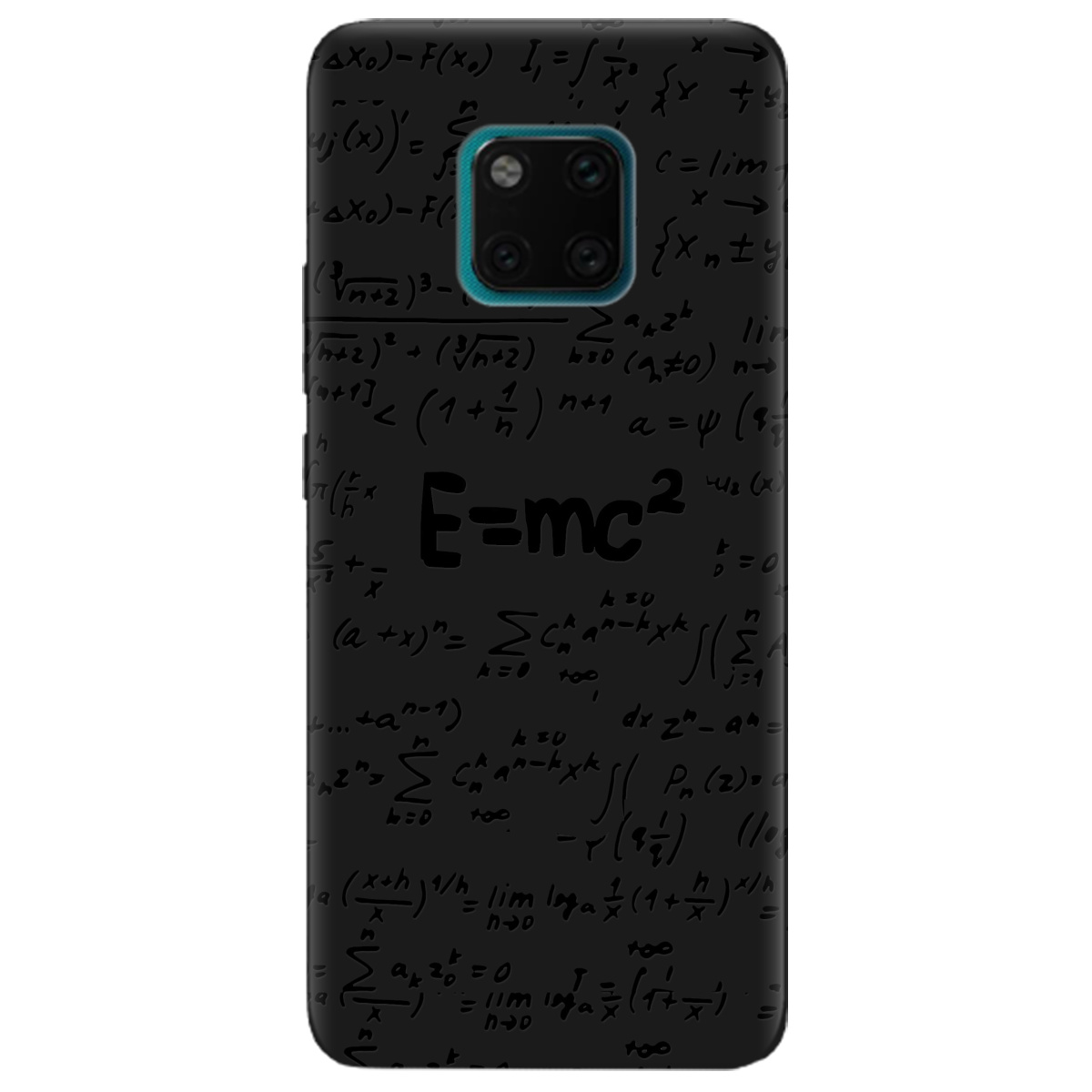 Чехол для Huawei Mate 20 Pro черный матовый soft touch Black Einstein - фото 1 - Чехлы для телефонов