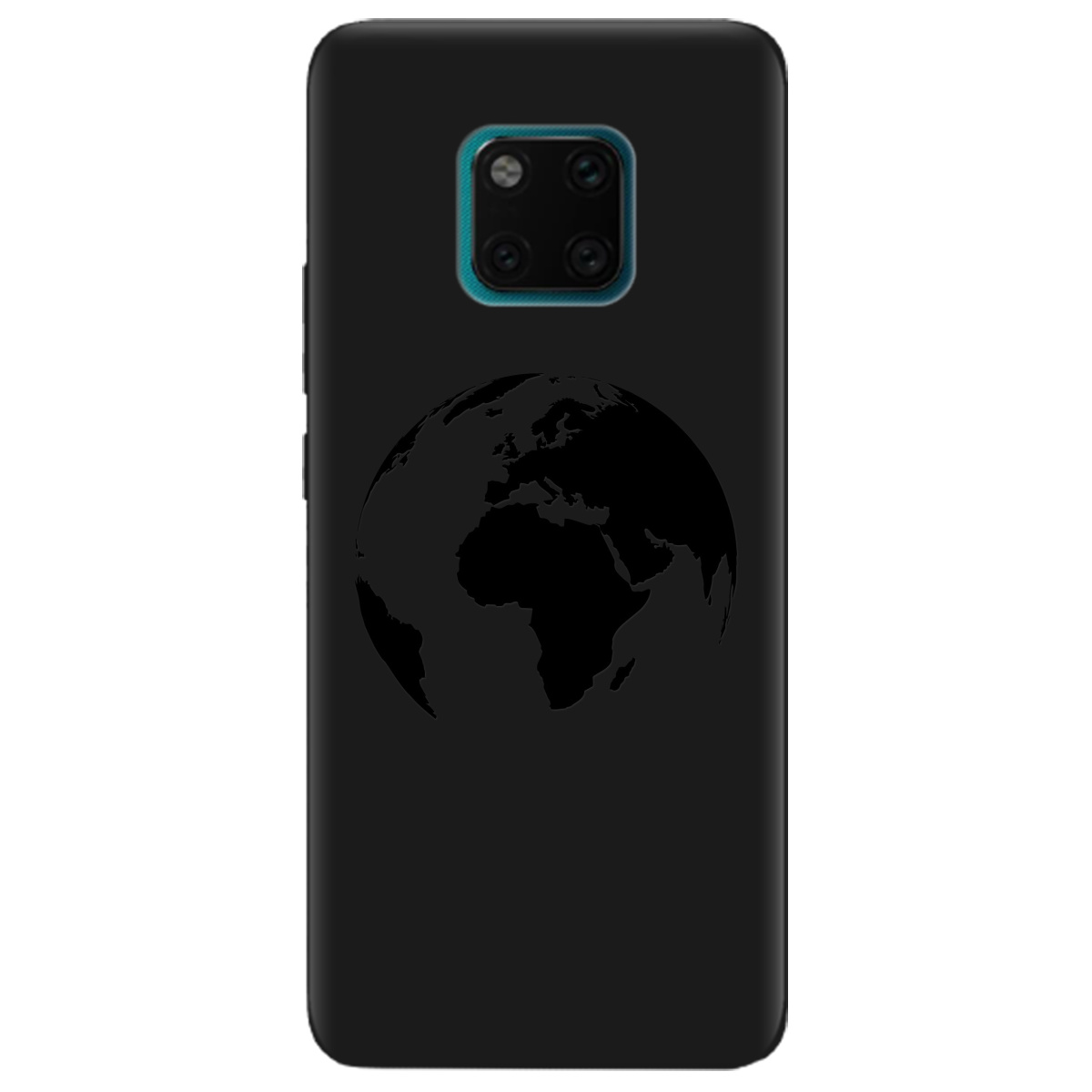 Чехол для Huawei Mate 20 Pro черный матовый soft touch Planet - фото 1 - Чехлы для телефонов