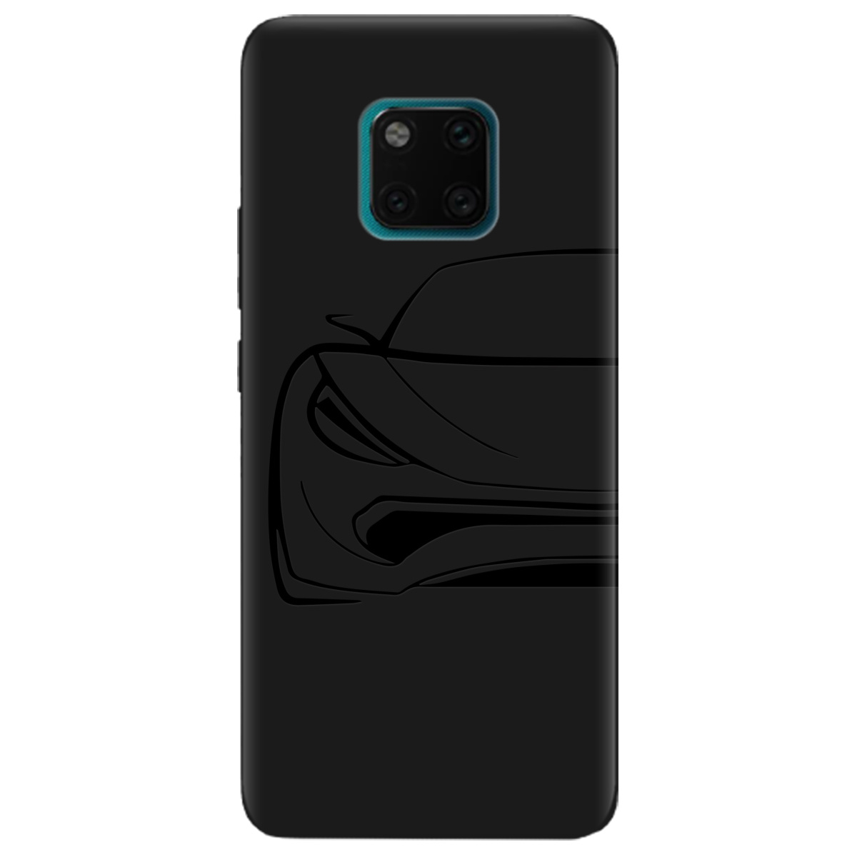 Чехол для Huawei Mate 20 Pro черный матовый soft touch Sport Car - фото 1 - Чехлы для телефонов