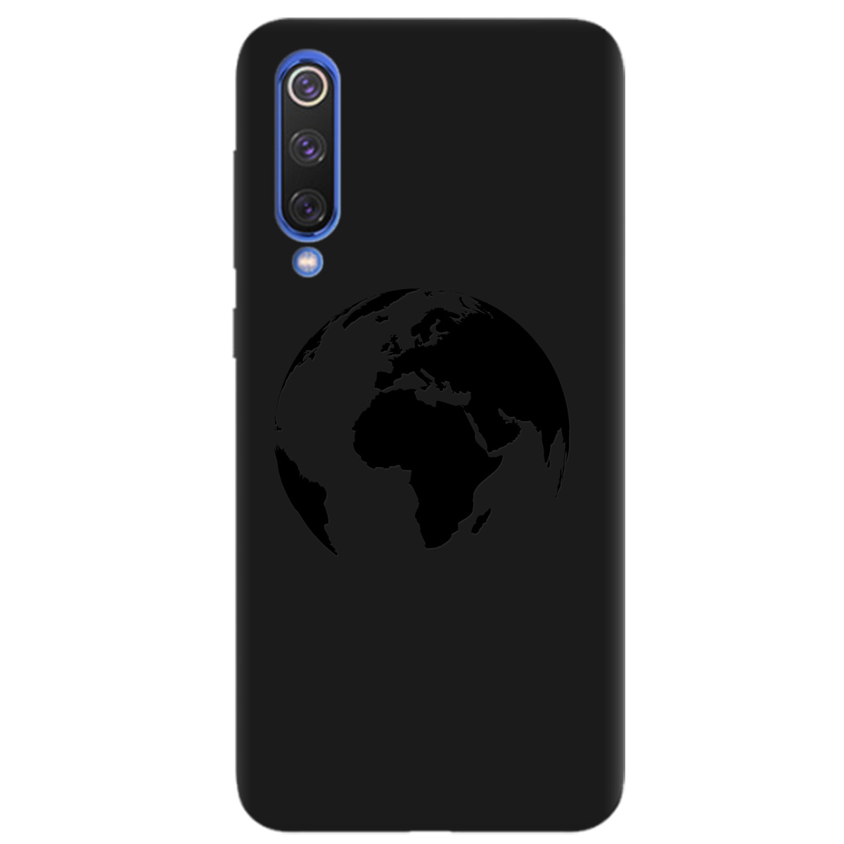 Чохол для Xiaomi Mi 9 чорний матовий soft touch Planet - фото 1 - Чохли для телефонів