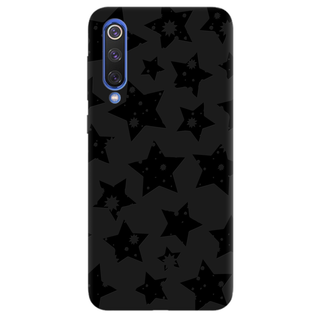 Чохол для Xiaomi Mi 9 чорний матовий soft touch Black Star - фото 1 - Чохли для телефонів
