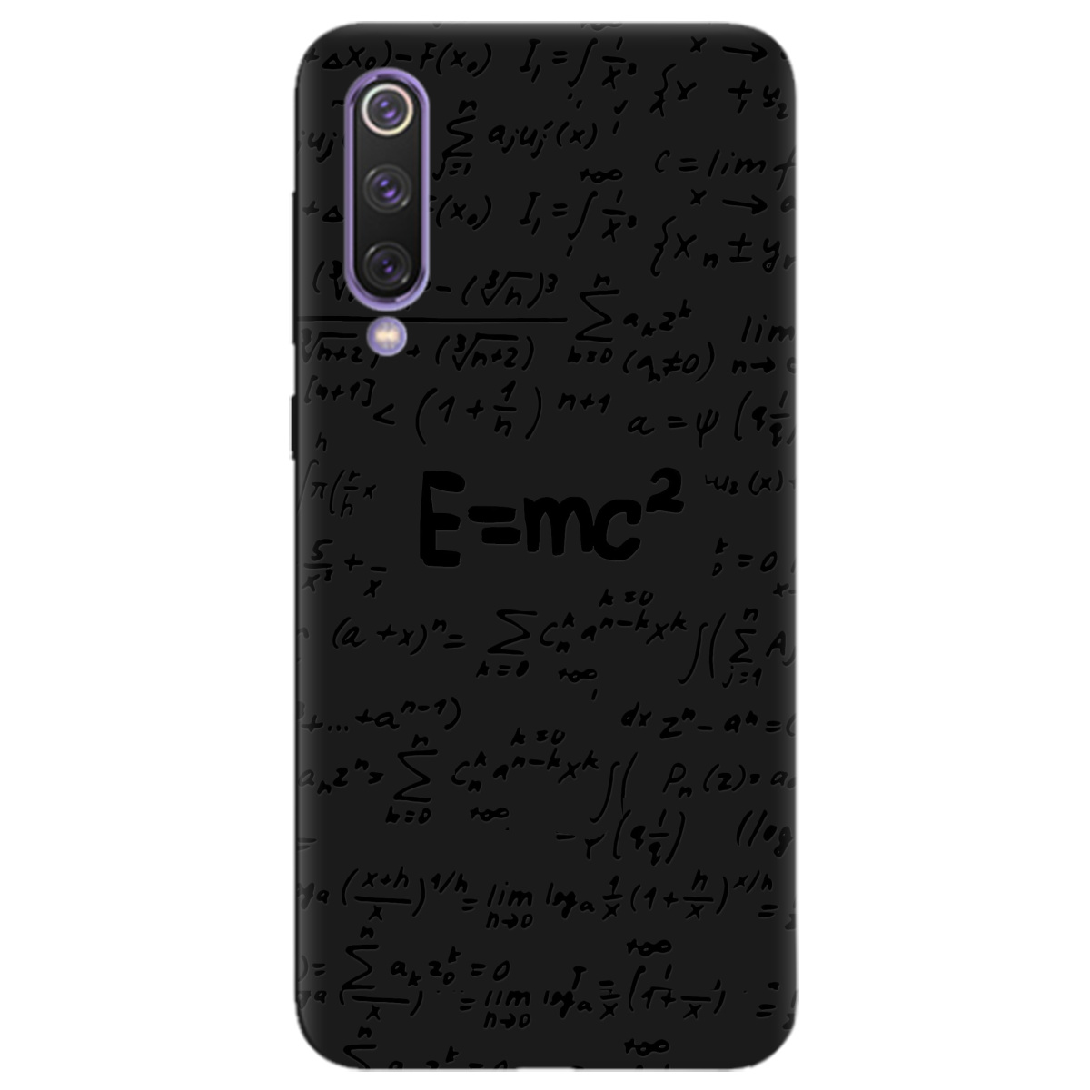 Чехол для Xiaomi Mi 9 SE черный матовый soft touch Black Einstein - фото 1 - Чехлы для телефонов