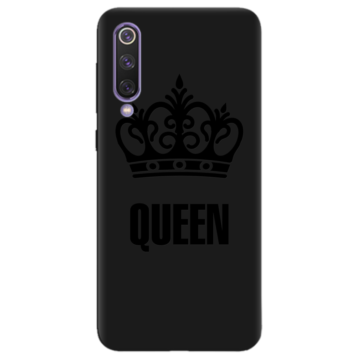 Чехол для Xiaomi Mi 9 SE черный матовый soft touch Queen - фото 1 - Чехлы для телефонов
