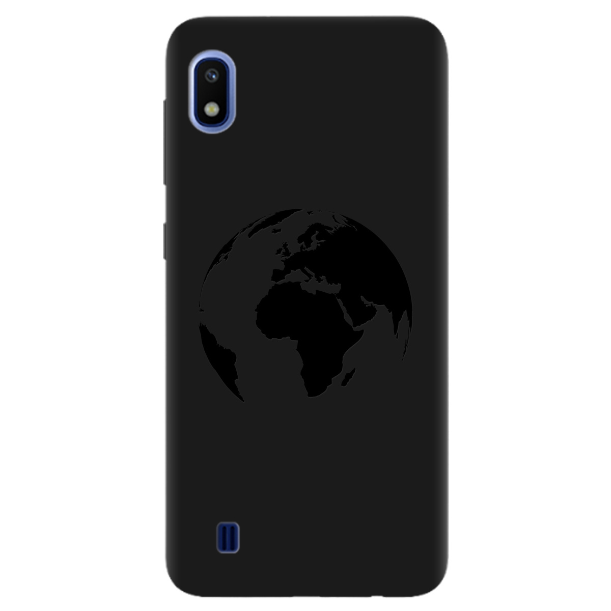 Чехол для Samsung Galaxy A10 черный матовый soft touch Planet - фото 1 - Чехлы для телефонов